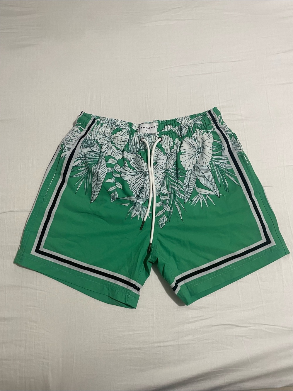 Men's Green Tropical Swim Shorts